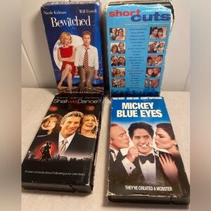 Movies on VHS video Bewitched Short Cuts Shall We Dance Mickey Blue Eyes romcom